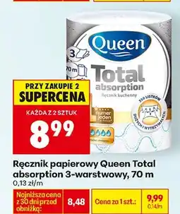 Biedronka Ręcznik papierowy Total absorption 3-warstwowy oferta