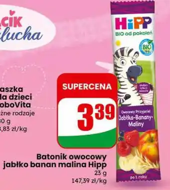 Dino Batonik owocowy jabłko banan malina Hipp oferta