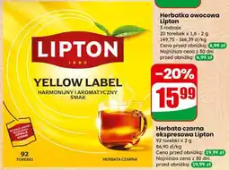 Dino Herbata czarna ekspresowa Lipton oferta