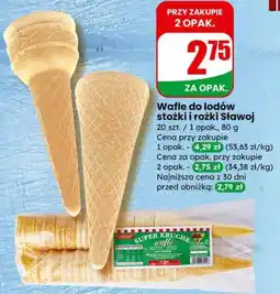 Dino Wafle do lodów stożki i rożki Sławoj oferta