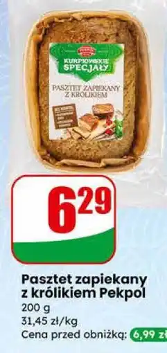 Dino Pasztet zapiekany z królikiem Pekpol oferta