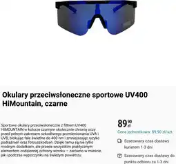 Biedronka Okulary przeciwsłoneczne sportowe UV400 HiMountain, czarne oferta
