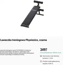 Biedronka Ławeczka treningowa Physionics, czarna oferta