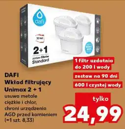 Kaufland DAFI Wkład filtrujący Unimax 2 + 1 oferta