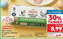 Kaufland Jaja z chowu na wolnym wybiegu klasa M 10 szt. opakowanie oferta