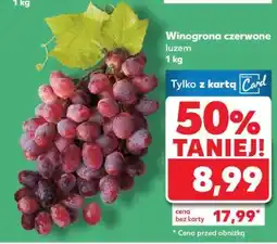 Kaufland Winogrona czerwone luzem 1 kg oferta