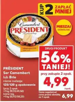 Kaufland PRÉSIDENT Ser Camembert lub Brie oferta