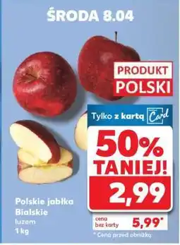 Kaufland Polskie jabłka Bialskie luzem 1 kg oferta