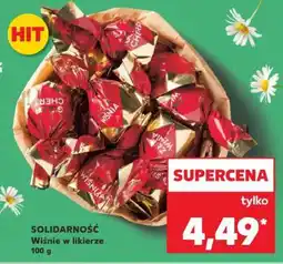 Kaufland SOLIDARNOŚĆ Wiśnie w likierze 100 g oferta