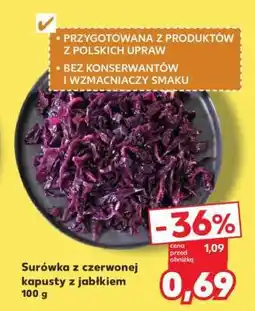 Kaufland Surówka z czerwonej kapusty z jabłkiem 100 g oferta