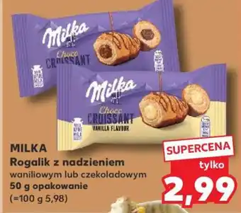 Kaufland MILKA Rogalik z nadzieniem waniliowym lub czekoladowym oferta