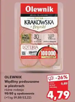 Kaufland OLEWNIK Wędliny podsuszane w plastrach oferta