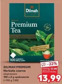 Kaufland DILMAH PREMIUM Herbata czarna ekspresowa oferta