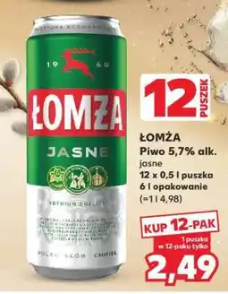 Kaufland ŁOMŻA Piwo 5,7% alk. jasne oferta