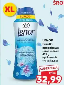Kaufland LENOR Perełki zapachowe różne rodzaje 495 g opakowanie oferta