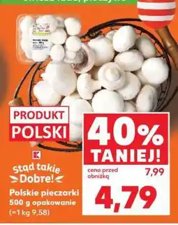 Kaufland Polskie pieczarki 500 g opakowanie oferta