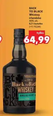 Kaufland BACK TO BLACK Whiskey irlandzka oferta