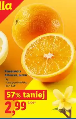 Lidl Pomarańcze deserowe luzem oferta