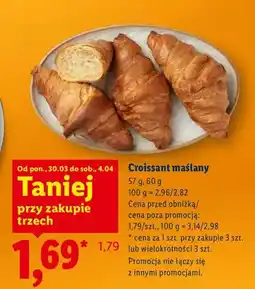 Lidl Croissant maślany oferta