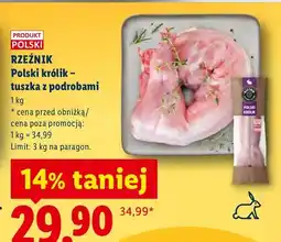 Lidl Tuszka z podrobami polski królik oferta