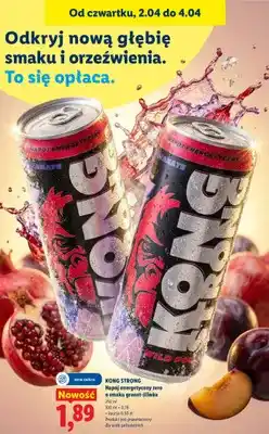 Lidl Napój energetyczny zero o smaku granat-śliwka oferta