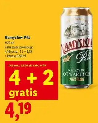 Lidl Piwo Namysłów Pils oferta