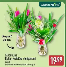 ALDI Bukiet kwiatów z tulipanami 5 tulipanów w bukiecie, różne kompozycje oferta
