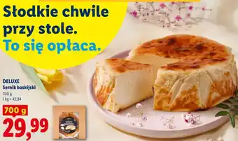 Lidl DELUXE Sernik baskijski oferta