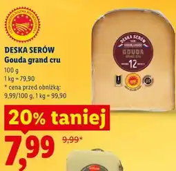 Lidl DESKA SERÓW Gouda grand cru oferta