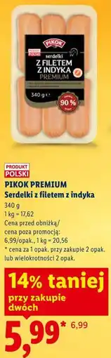 Lidl Serdelki z filetem z indyka oferta
