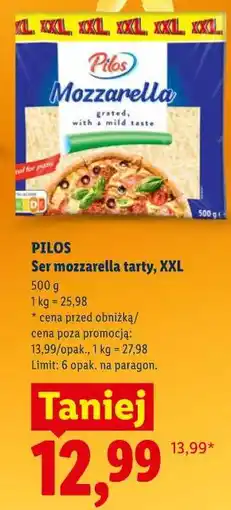 Lidl PILOS Ser mozzarella tarty, XXL oferta