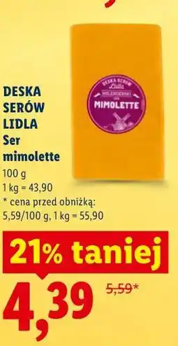 Lidl DESKA SERÓW LIDLA Ser mimolette oferta