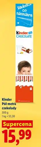 Lidl Kinder Pół metra czekolady oferta