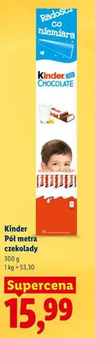 Lidl Kinder Pół metra czekolady oferta
