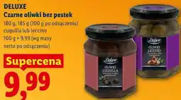 Lidl DELUXE Czarne oliwki bez pestek oferta