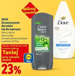 Lidl DOVE Żel pod prysznic dla kobiet lub dla mężczyzn oferta