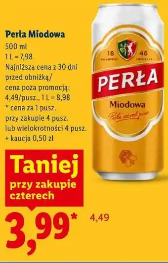 Lidl Perła Miodowa oferta
