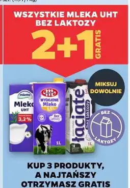 Netto Wszystkie mleka UHT bez laktozy oferta