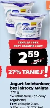 Netto Jogurt śmietankowy bez laktozy Maluta oferta