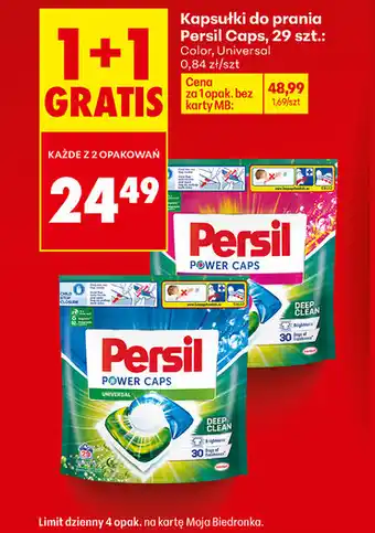 Biedronka Kapsułki do prania Persil Caps, 29 szt oferta
