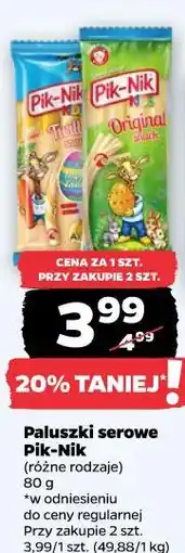 Netto Paluszki serowe Pik-Nik oferta