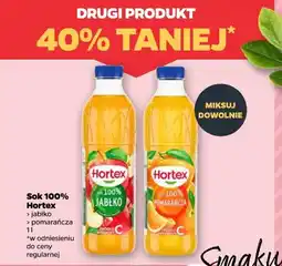 Netto Sok 100% Hortex jabłko pomarańcza oferta
