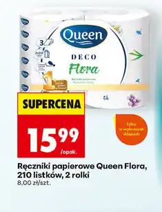 Biedronka Ręczniki papierowe Queen Flora, 210 listków, 2 rolki oferta
