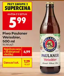 Biedronka Piwo Paulaner Weissbier oferta