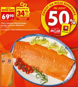 Biedronka Filet z łososia atlantyckiego, porcja rodzinna, Marinero oferta