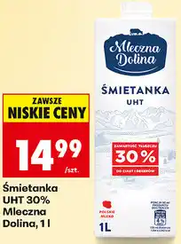 Biedronka Śmietanka UHT 30% Mleczna Dolina oferta