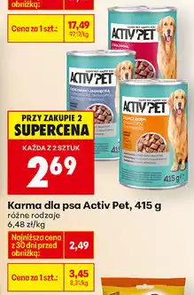 Biedronka Karma dla psa Activ Pet oferta