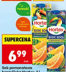 Biedronka Sok pomarańcza brazylijska Hortex oferta