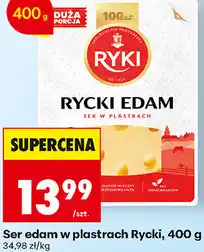 Biedronka Ser edam w plastrach Rycki oferta