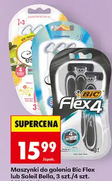 Biedronka Maszynki do golenia Bic Flex lub Soleil Bella, 3 szt./4 szt oferta
